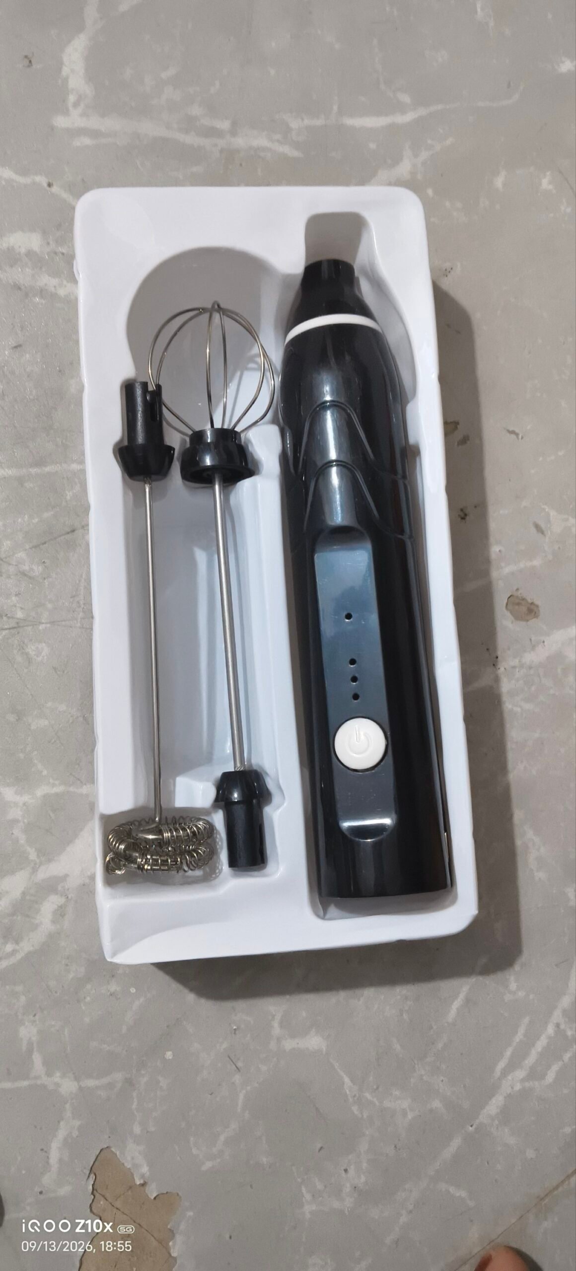 Title:
2-in-1 Rechargeable Electric Milk Frother & Egg Beater | 3 Speed Hand Mixer