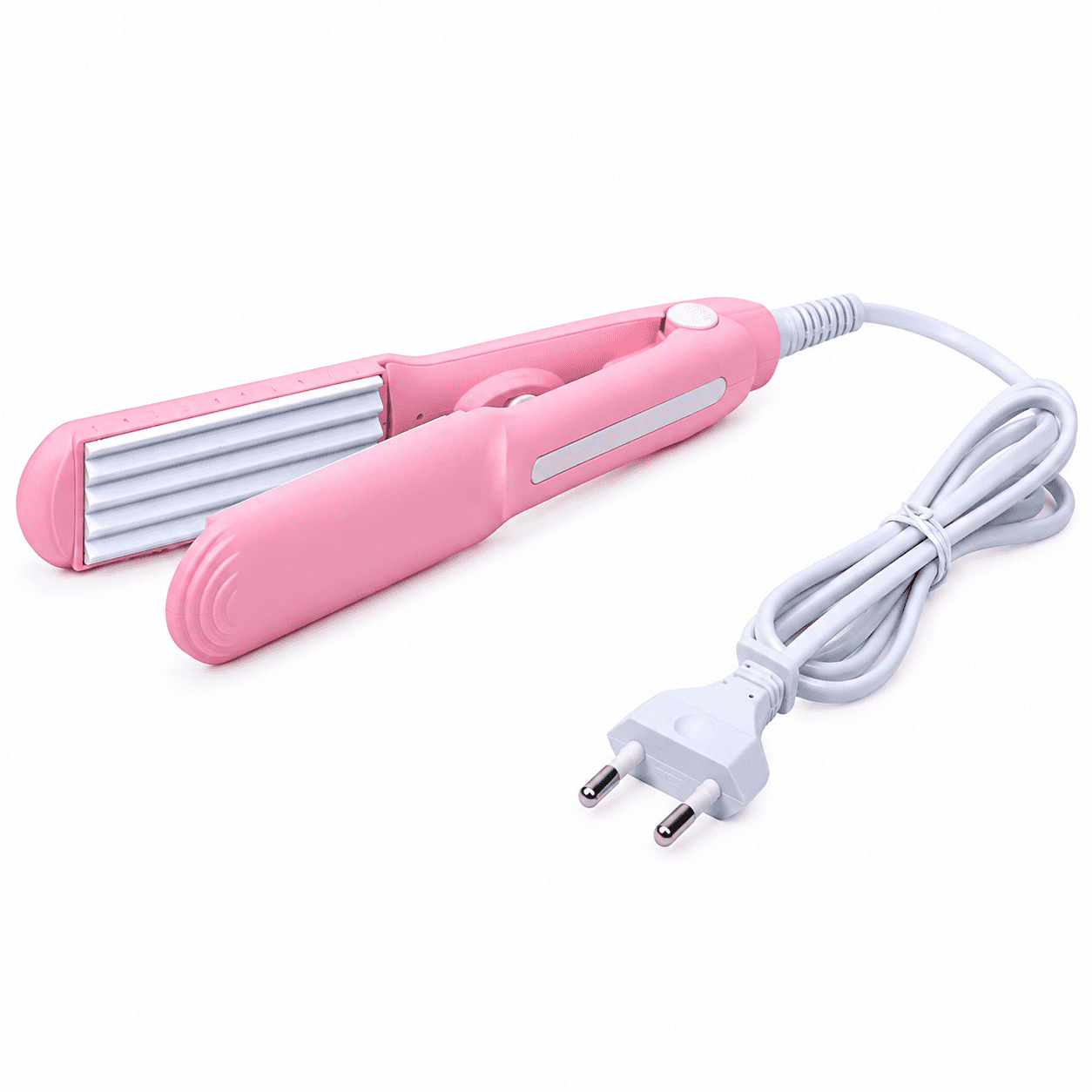 Mini Hair Crimper & Straightener – Ceramic Hair Styling Tool | Pink or Purple