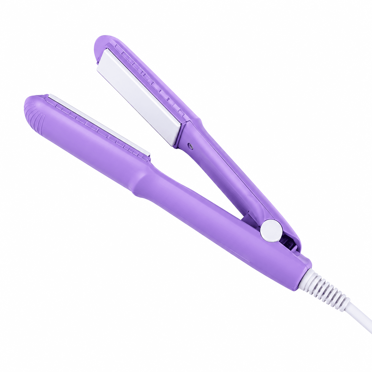 Mini Hair Crimper & Straightener – Ceramic Hair Styling Tool | Pink or Purple