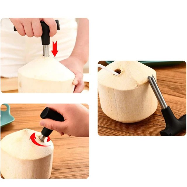 Stainless Steel Coconut Opener Tool – Easy Coconut Water Opener