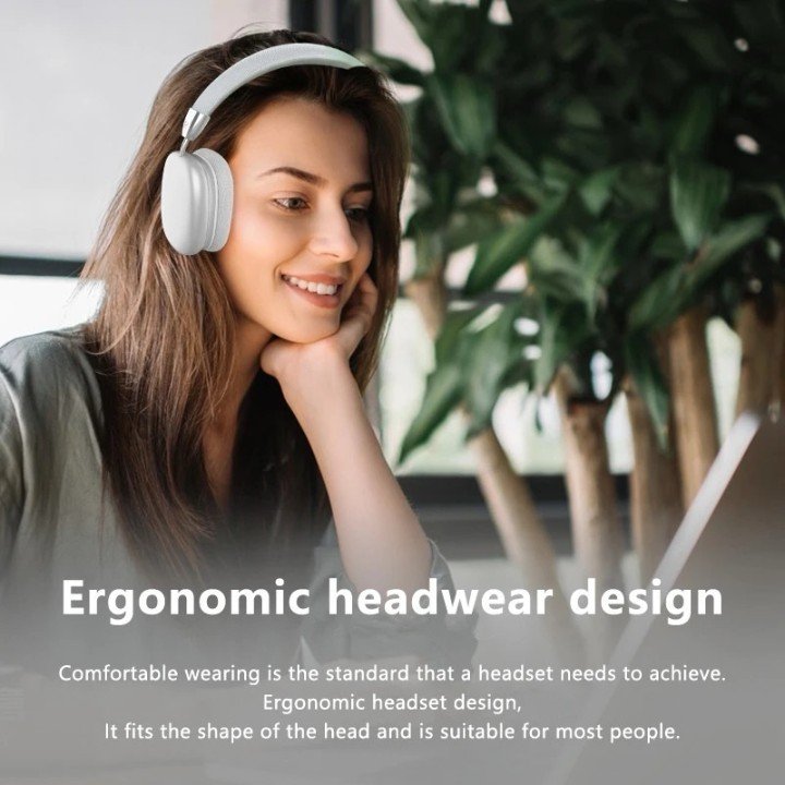 P9 Wireless Bluetooth Headphones – Stylish Over-Ear Headset with Mic