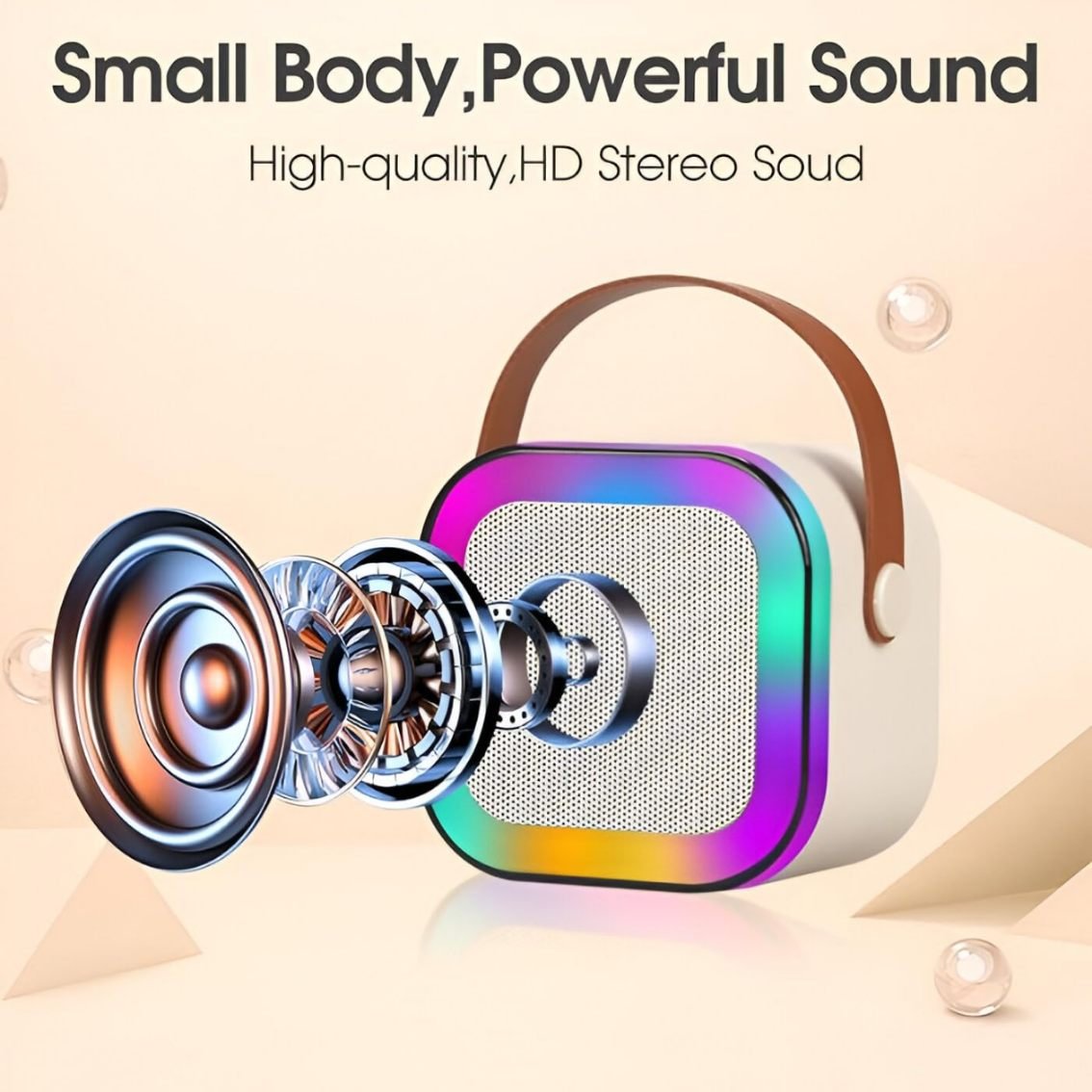 Karaoke Bluetooth Speaker with Wireless Mic