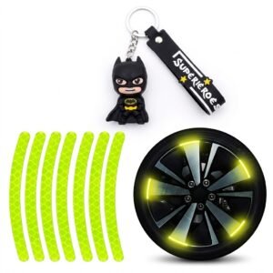 reflective rim strips and keychain combo
